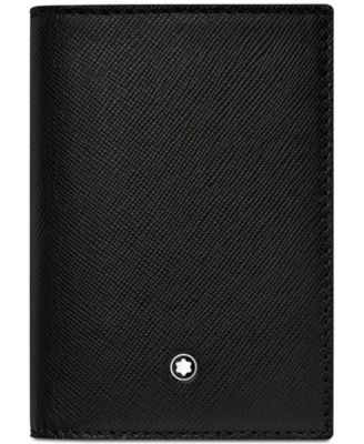 Montblanc - Unisex Black Leather Sartorial Business Card Holder 113223