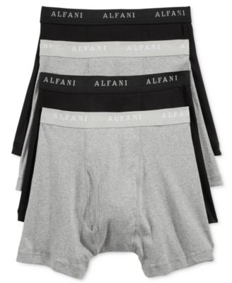 Alfani Men's Cotton Boxer Briefs, Created for Macy's Macy's