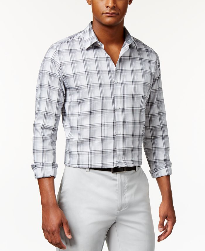 Calvin Klein Men's LargePlaid Shirt Macy's