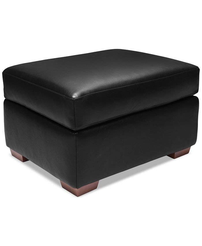 Furniture Lisben Leather Ottoman Macy's