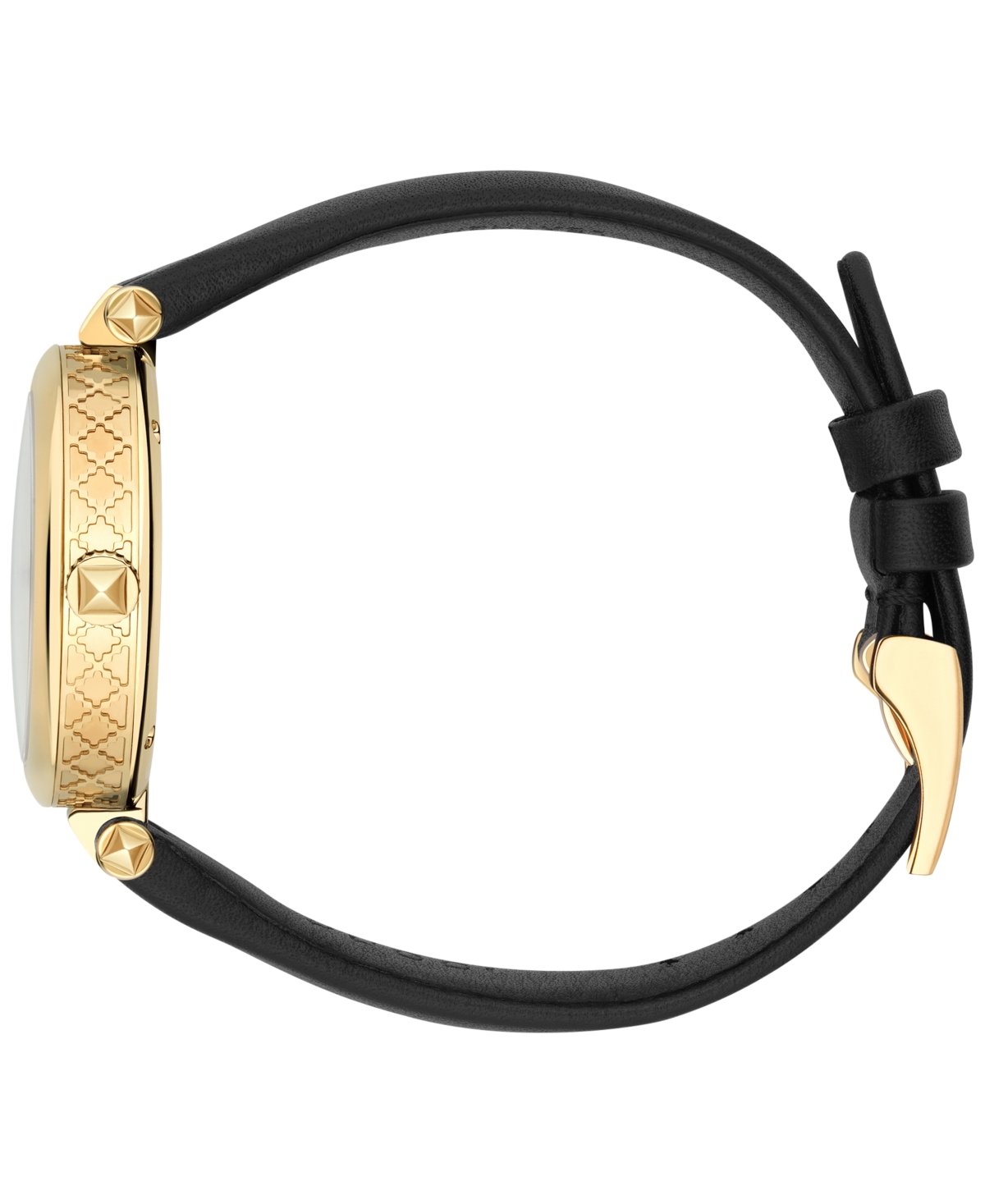 Shop Gucci Women's Swiss Diamantissima Black Leather Strap Watch 32mm Ya141404
