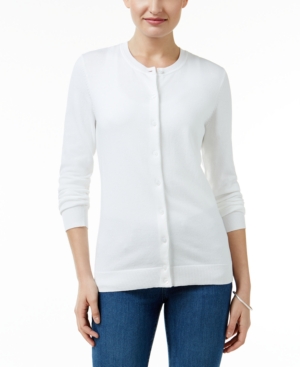 Karen Scott Crew-Neck Cardigan Created for Macy's
