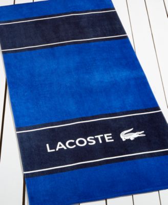 Lacoste CLOSEOUT Blocks Beach Towel Macy s