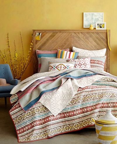 Martha Stewart Collection Aztec Dreams Quilt and Sham Collection, Only at Macy's