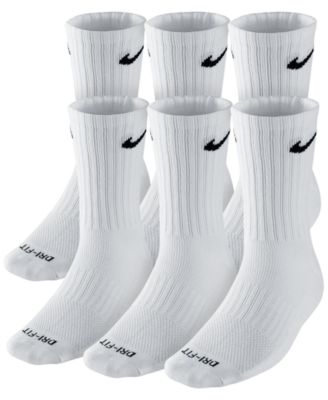 nike white socks medium