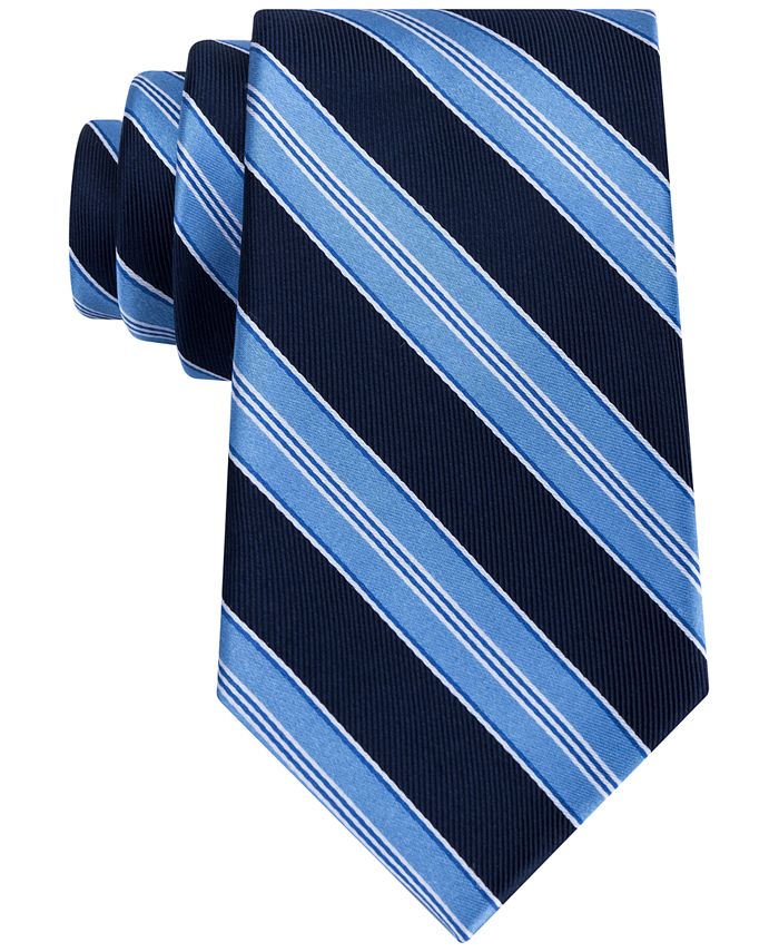 Tommy Hilfiger Men's Twill Bar Stripe Tie - Macy's