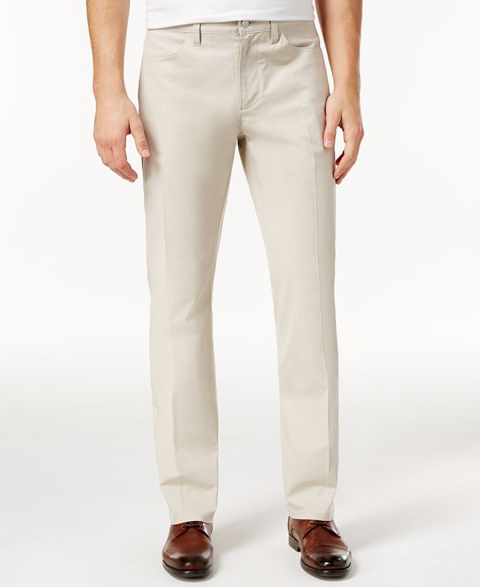 Alfani Men's Big & Tall Slim Fit Cotton Pants, Created for Macy's - Macy's