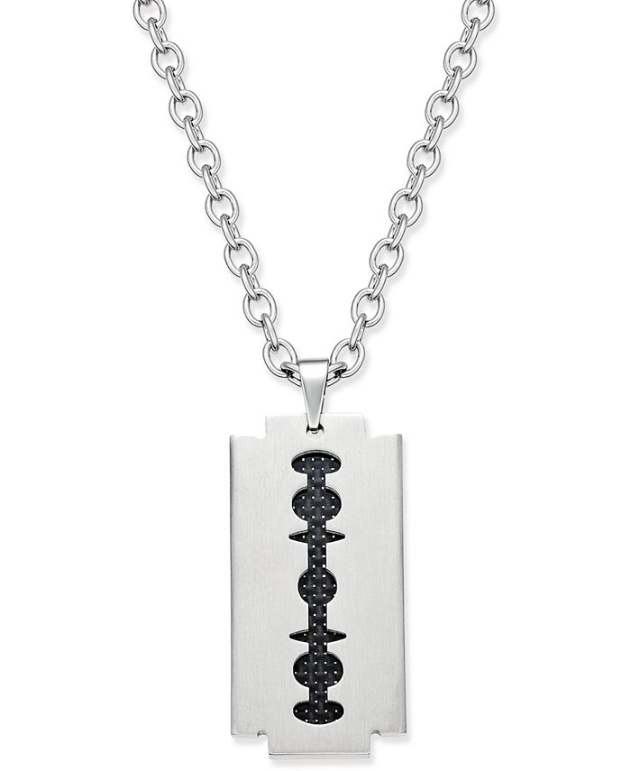 Sutton by Rhona Sutton Men's Two-Tone Stainless Steel Blade Pendant ...