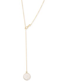 Diamond Pavé Lariat Necklace (1/5 ct. t.w.) in 10k Gold, Created for Macy's