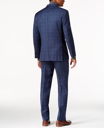 Michael kors windowpane suit clearance