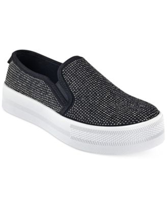 guess slip on sneakers black