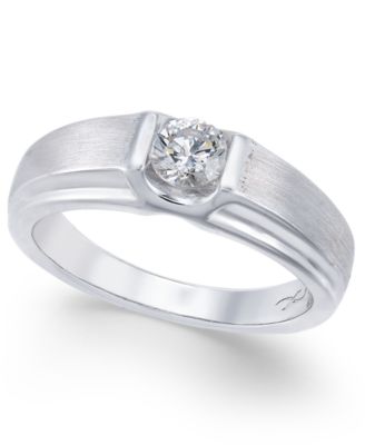 X3 - Certified Diamond Men's Band (1/2 ct. t.w.) in 18k White Gold