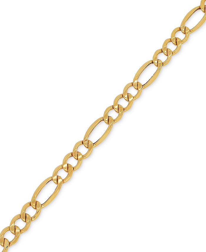 Italian Gold Men's Figaro Link Chain Necklace (7-1/5MM) in 10k Gold ...