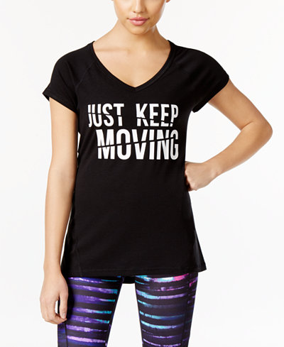 Ideology Keep Moving Graphic T-Shirt, Only at Macy's