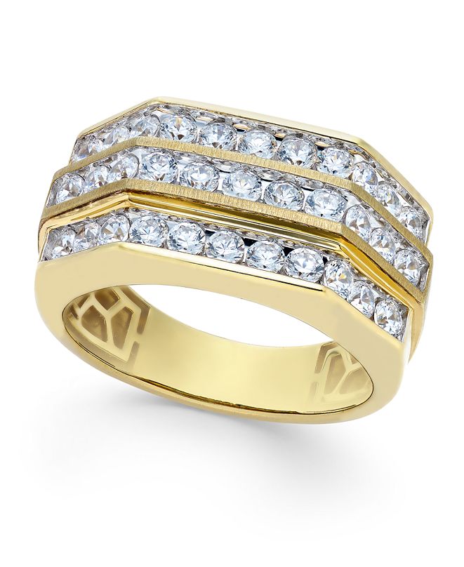 Macy's Men's Diamond MultiLevel Ring (2 ct. t.w.) in 10k Gold