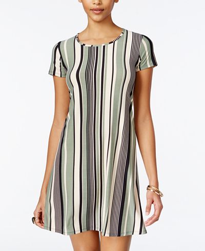 Planet Gold Juniors' Striped Swing Dress