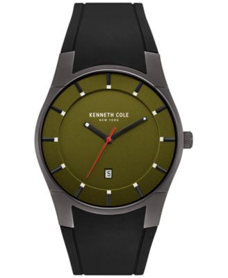 Kenneth Cole - Men's Black Silicone Strap Watch 42x49mm 10031265
