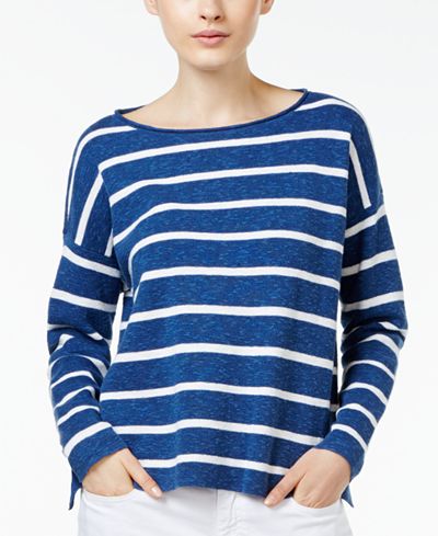 Eileen Fisher Organic Linen-Blend Boxy Top