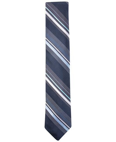 Ryan Seacrest Distinction™ Men's Bayshore Stripe Slim Tie, Only at Macy's