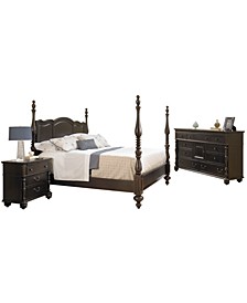 Paula Deen Bedroom Savannah King 3 Piece Set (Bed, Dresser and Nightstand)