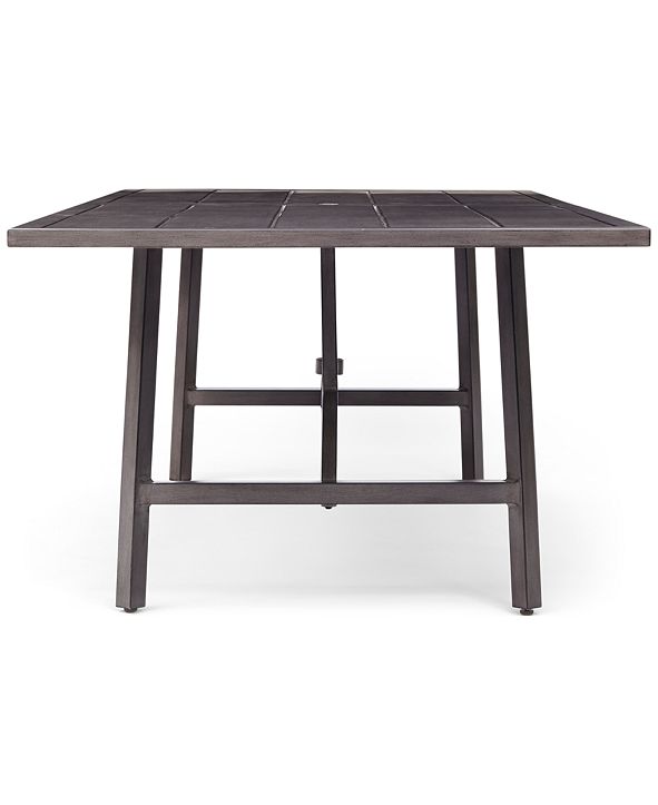 Furniture Wayland Aluminum 84" x 42" Rectangle Outdoor Dining Table