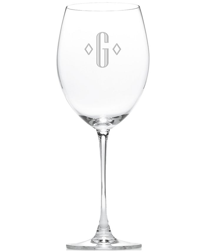 Lenox Tuscany Federal Monogram 4Pc. Grand Bordeaux Wine Glass Set Macy's