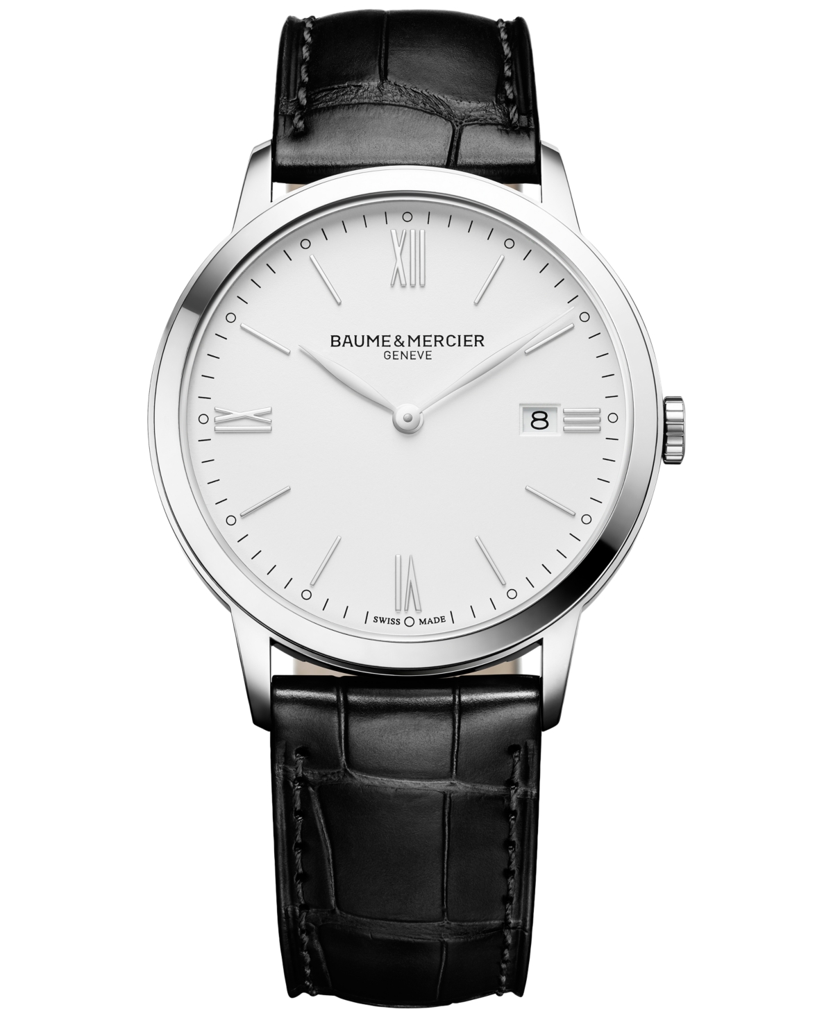 Baume & Mercier Men's Swiss Classima Black Leather Strap Watch 40mm M0a10323