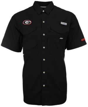 Columbia Mens Georgia Bulldogs Bonehead Short Sleeve Shirt