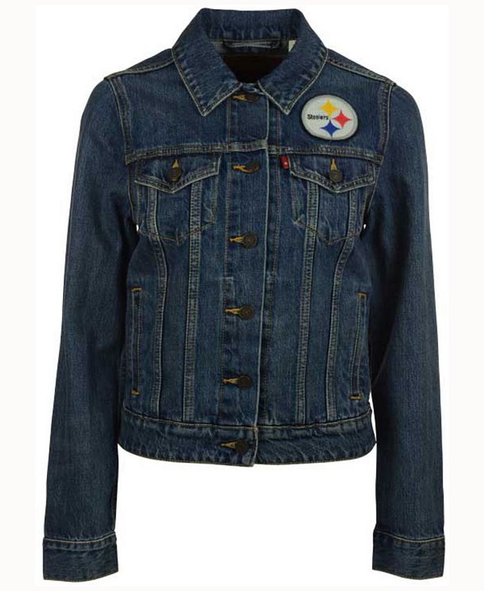 Levi's Women's Pittsburgh Steelers Denim Trucker Jacket - Macy's