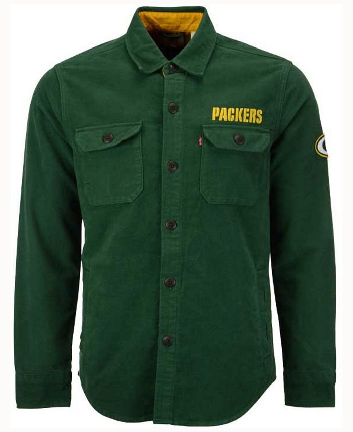 green bay packers button up