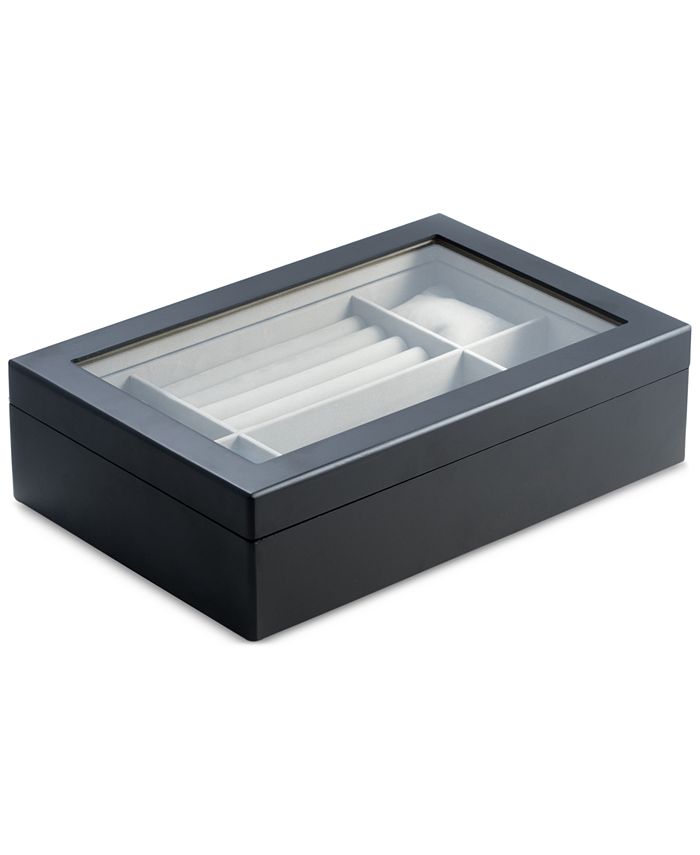 Bey-Berk Lacquered Silver Walnut Wood Valet Box - ShopStyle