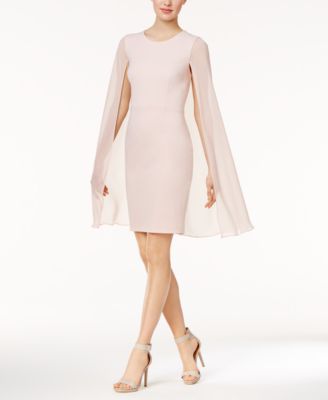 Calvin Klein Crepe Cape Dress \u0026 Reviews 