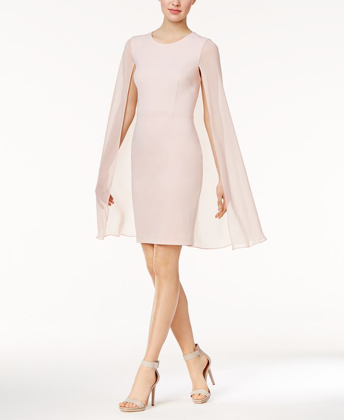 Descubrir 80+ imagen calvin klein cape dress white