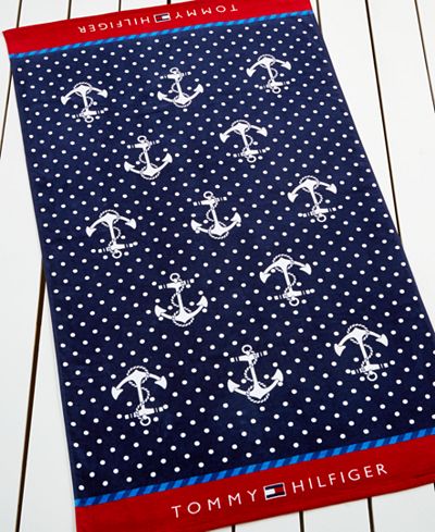 Tommy Hilfiger Pin Dot Beach Towel