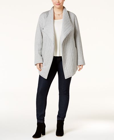 RACHEL Rachel Roy Trendy Plus Size Quilted Jacket