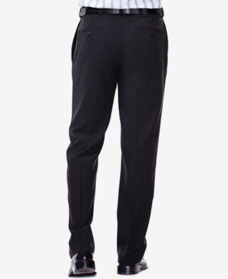 Men's Eclo Stria Classic Fit Flat Front Hidden Expandable Dress Pants