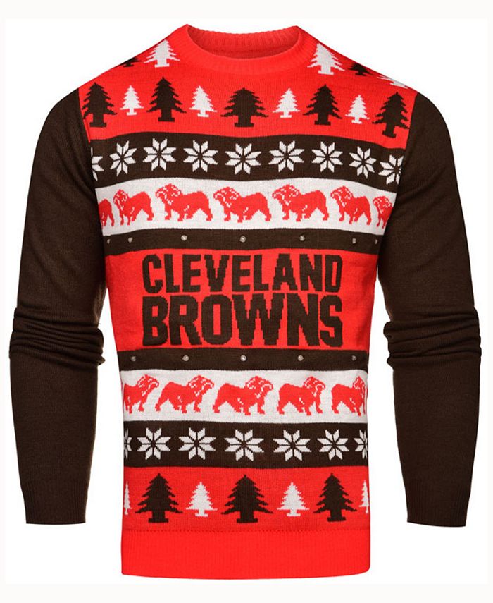 Forever Collectibles Men s Cleveland Browns Light Up Ugly Crew