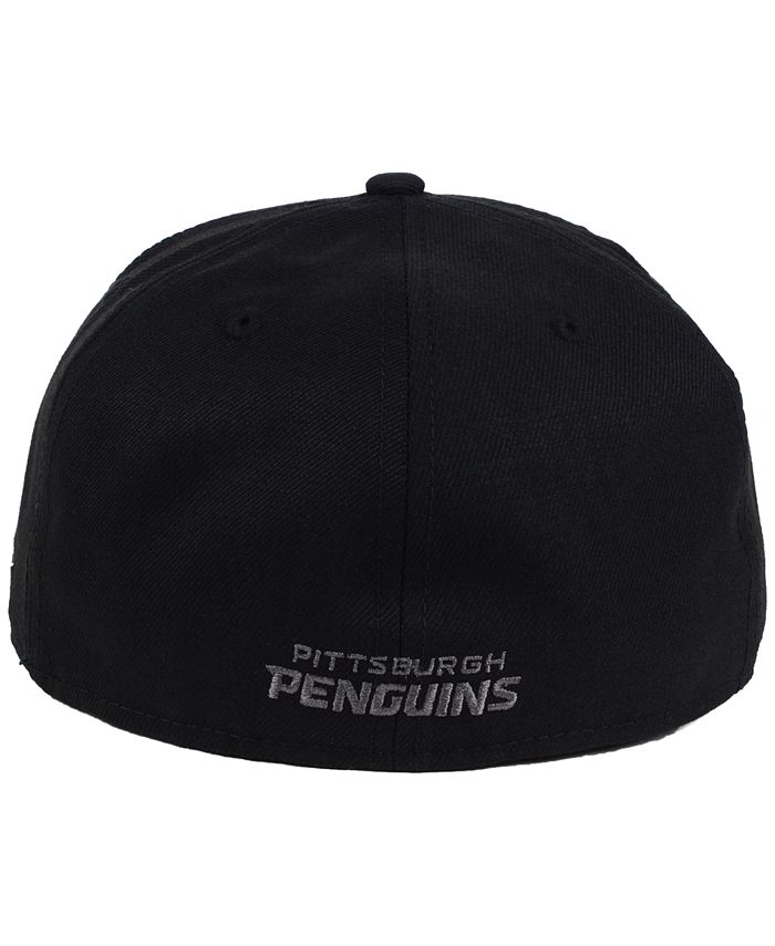PITTSBURGH PENGUINS CAP BLACK 50TH PATCH GOLD UV | NEW ERA A-FRAME