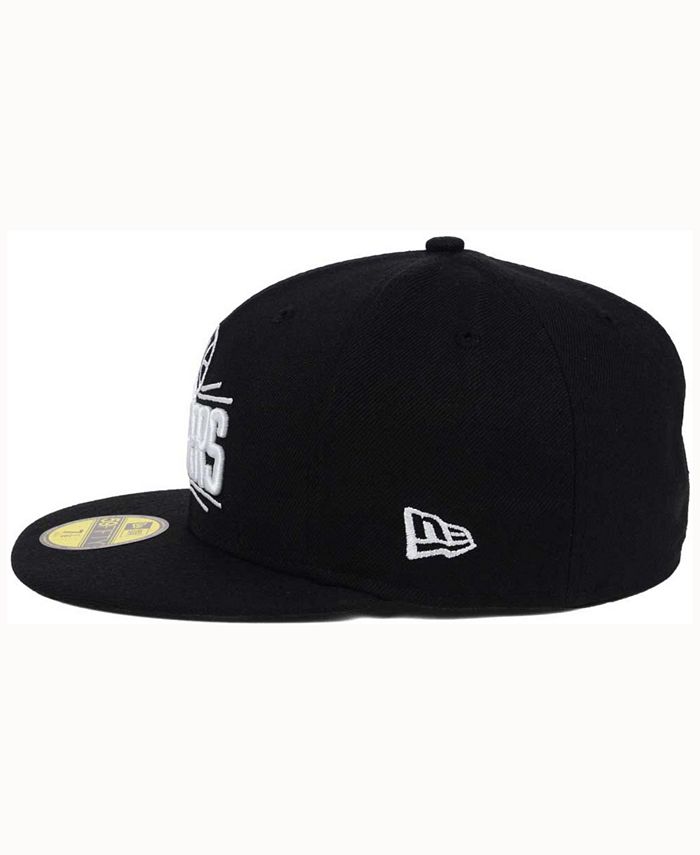 New Era Los Angeles Clippers Black White 59FIFTY Cap - Macy's