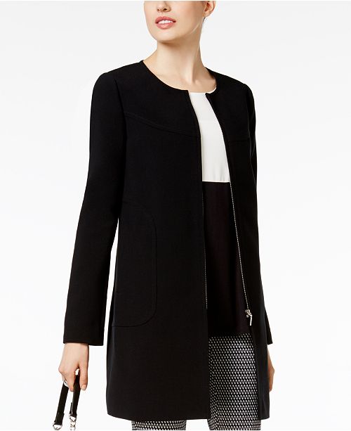 Alfani ZipFront Jacket, Created for Macy's Jackets Women Macy's