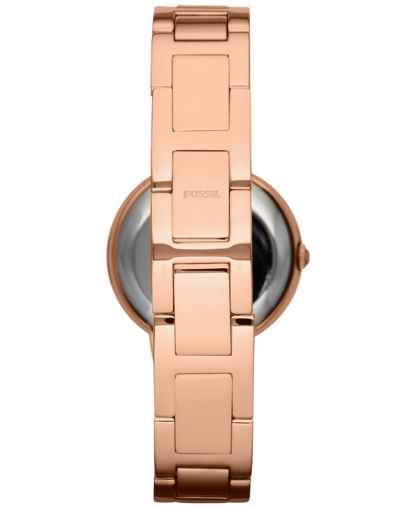 Женские часы Fossil Virginia Rose Gold-Tone Stainless Steel Bracelet Watch 30mm ES3284 — фото 3