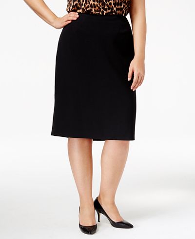 Anne Klein Plus Size Pencil Skirt - Skirts - Plus Sizes - Macy's