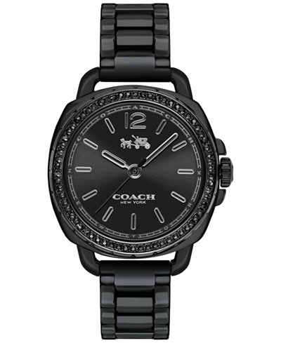 COACH Women's Tatum Black Ceramic Bracelet Watch 34mm 14502600