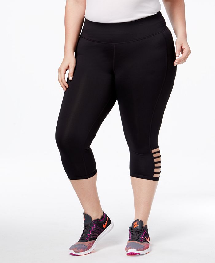 Ideology Plus Size Cropped Leggings, Created for Macy's - Macy's