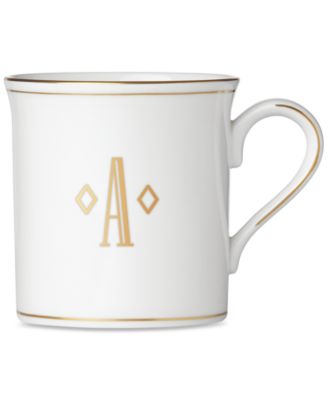 Lenox - Federal Gold Monogram Block Mug