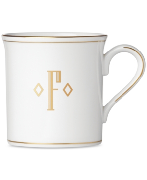 Lenox Federal Gold Monogram Mug Block Letters