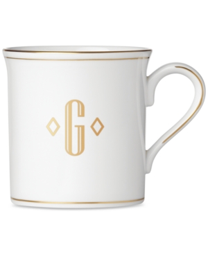 Lenox Federal Gold Monogram Mug Block Letters