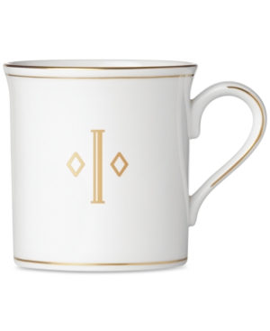 Lenox Federal Gold Monogram Mug Block Letters