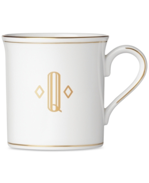 Lenox Federal Gold Monogram Mug Block Letters