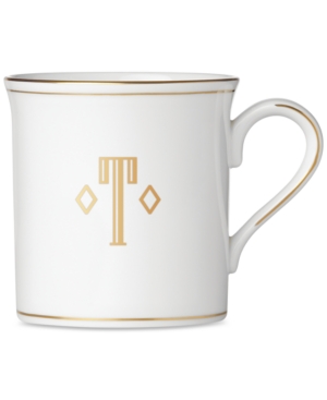Lenox Federal Gold Monogram Mug Block Letters